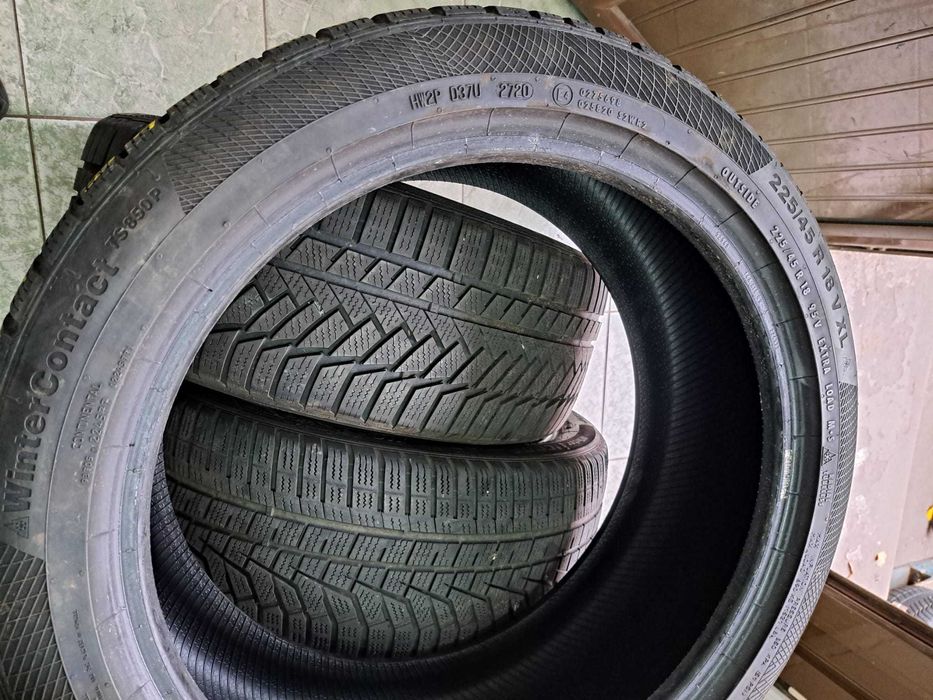 4 anvelope 225/45 R18 Continental + Hankook