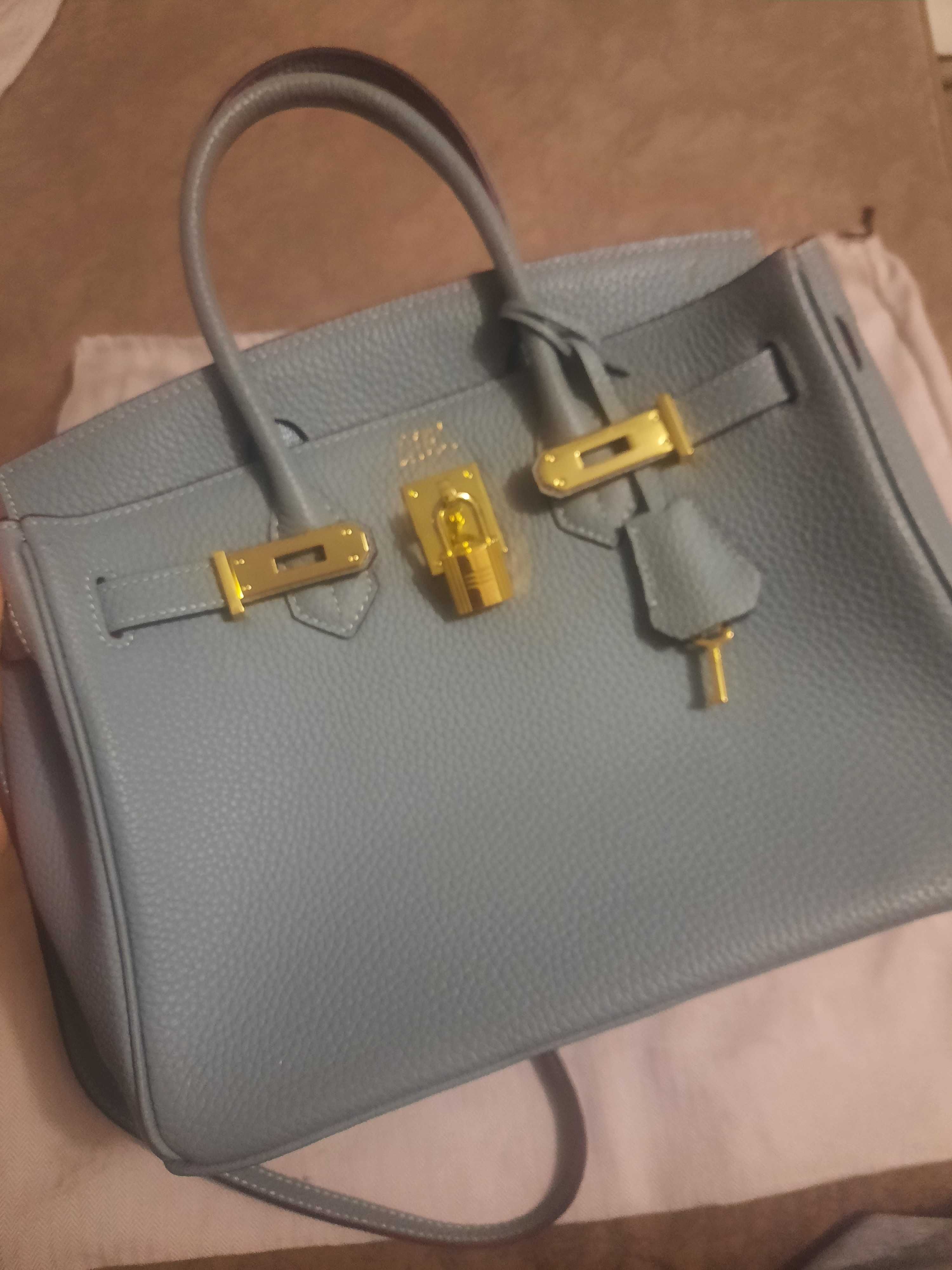 Продам серо-голубую сумку Hermes