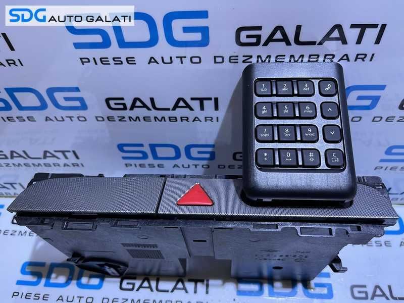 Unitate Modul Tastatura Telefon Sertar Suport Carti Vizita Buton Releu Avarii Bord VW Passat B6 2005 - 2010 Cod 3C2857273