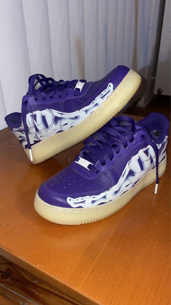 Af1 skeleton purple