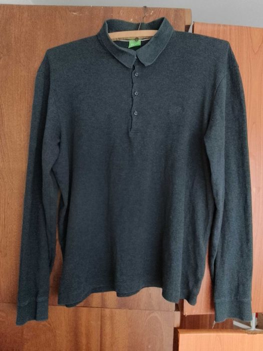 Сива блуза с дълъг ръкав Hugo Boss (XL)