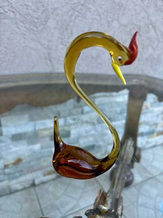 Set superb-doua figurine vintage-sticla de Murano-linia Century-Italia