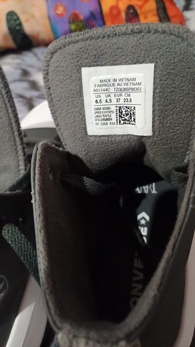 Ghete femei Converse Chuck Taylor All Star Move Cozy Utility, Gri