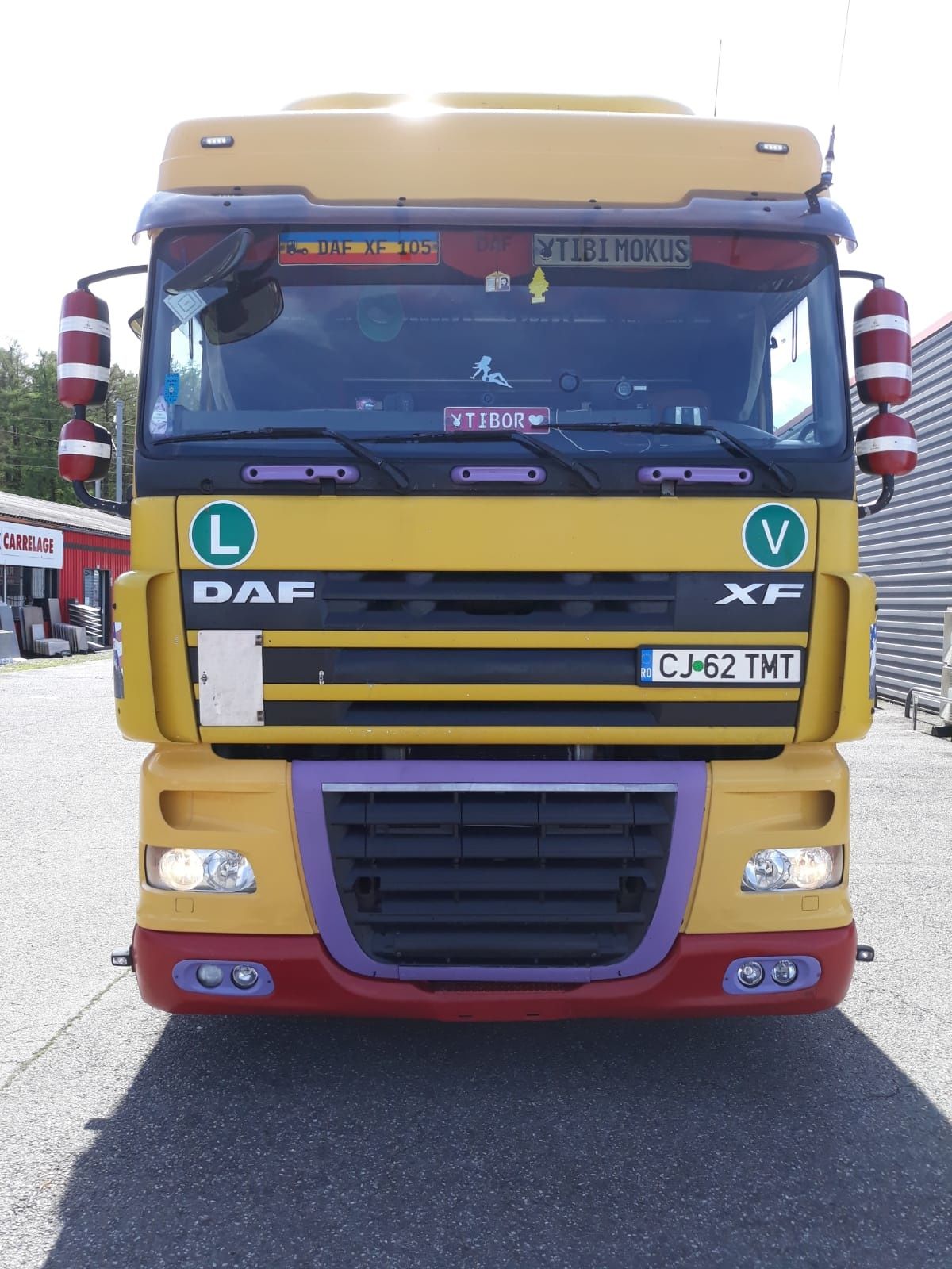 Daf xf 105 si semiremorca schmitz mega