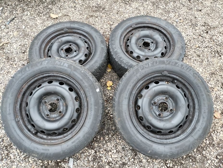 4x Jante Tabla 4x100 + 4 Cauciucuri M+ S  185 / 60 / 14