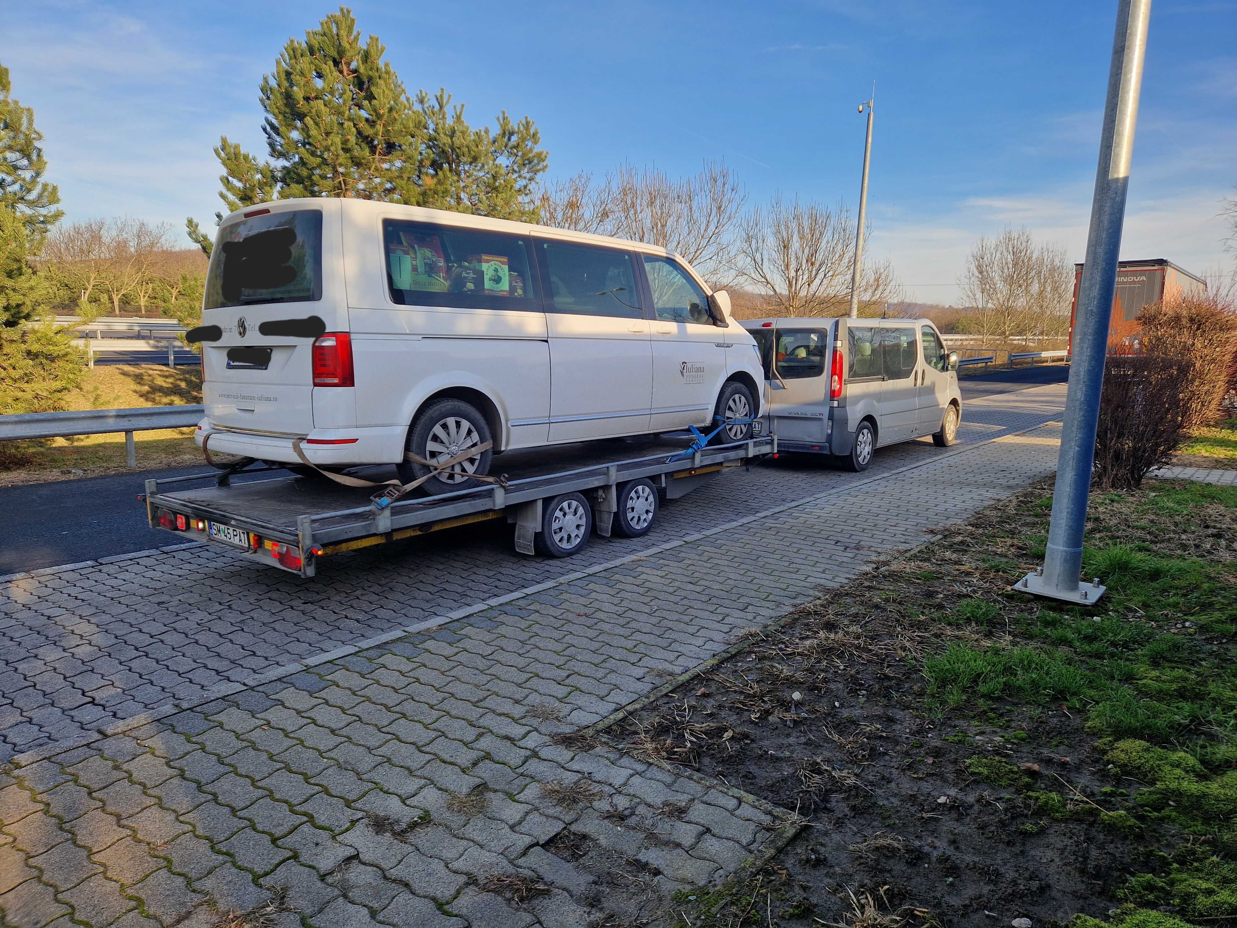 Tractari auto . Transport autoutilitare, utilaje agricole Satu Mare