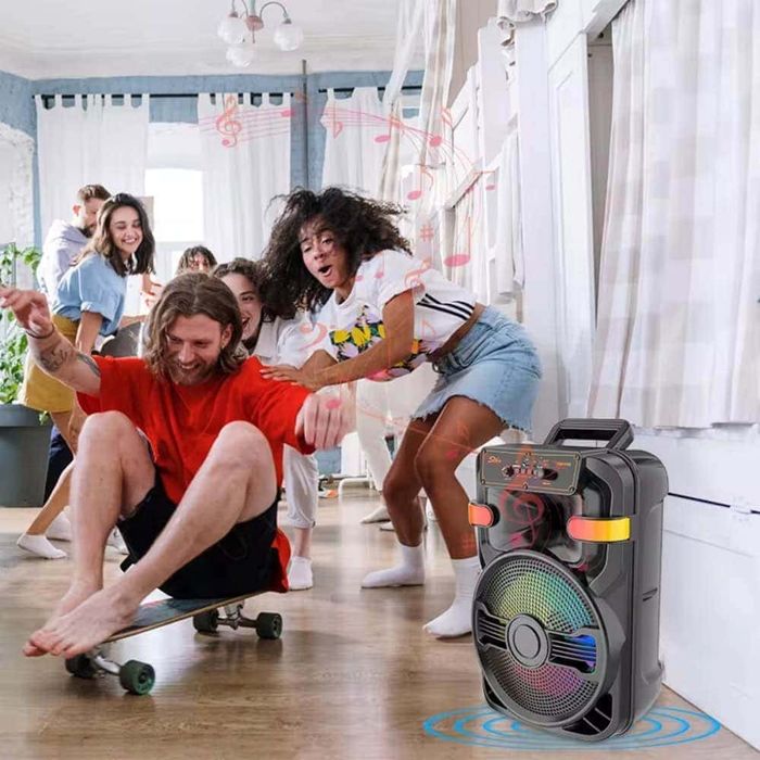 Boxa portabila bluetooth si microfon wireless, noi sigilate la cutie!!