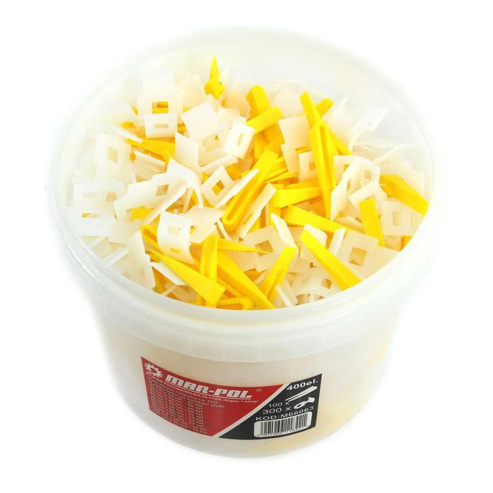 Set cleme si pene nivelare montare grecie faianta 400piese (M66063)