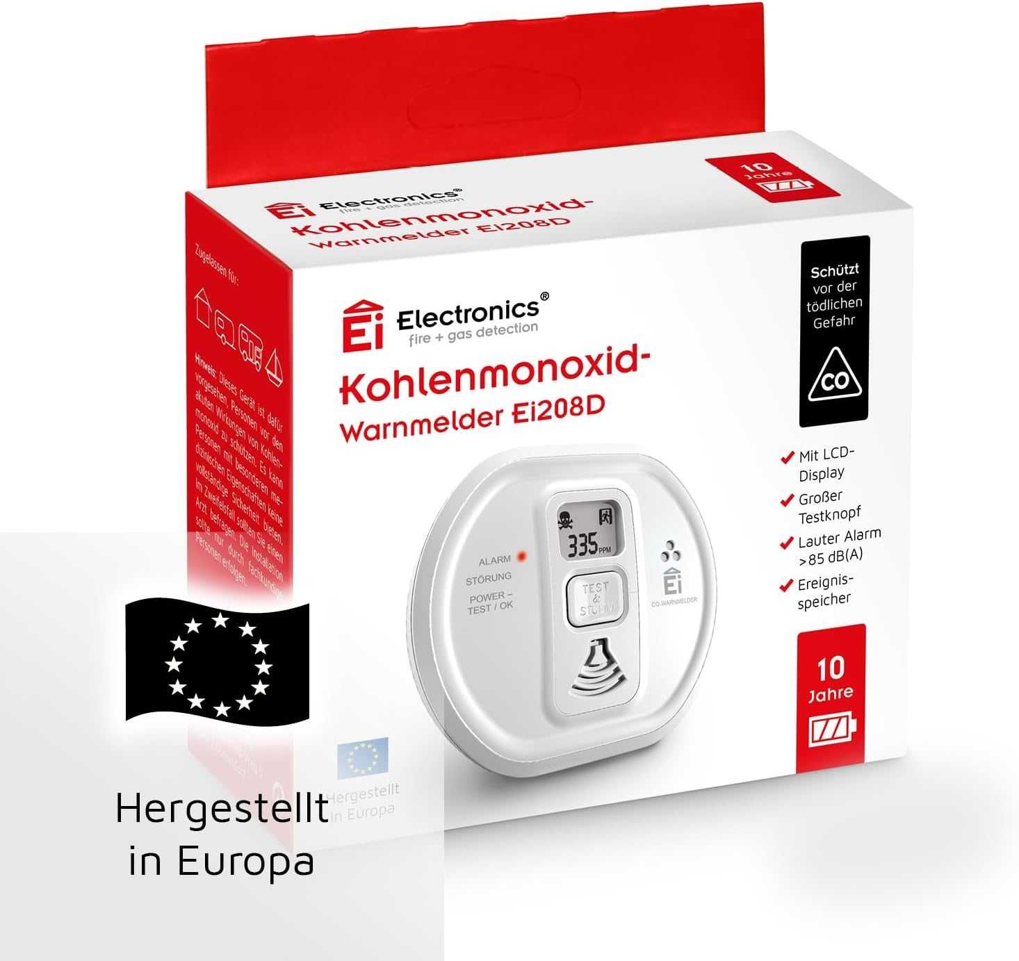 Alarmă de monoxid de carbon Ei Electronics Ei208D
