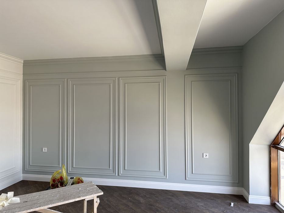 Укладка ламината, молдинг, Установка плинтус мдф полиуретан! Покраска