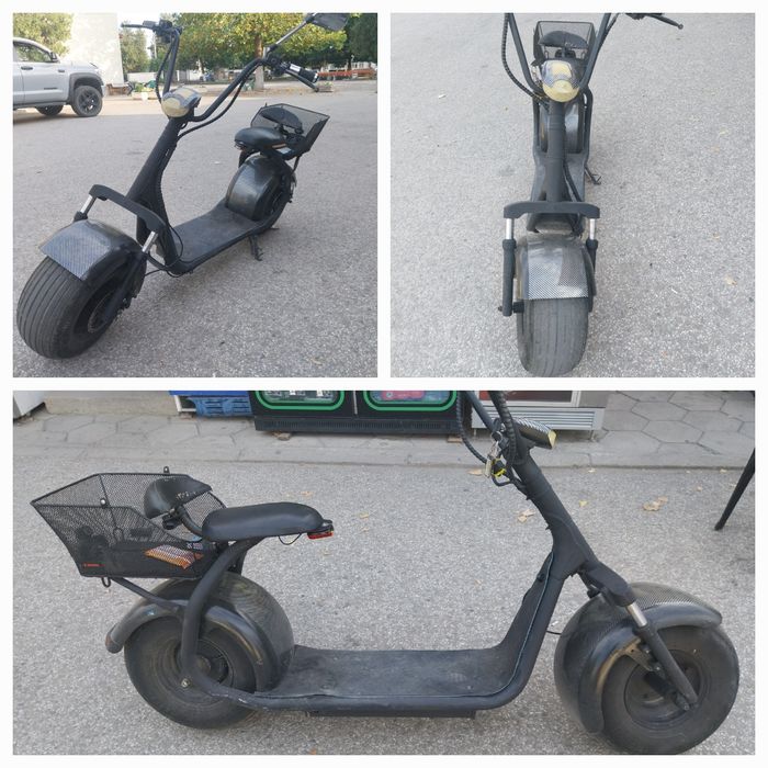 Продавам ел скутер харли 1500w-60v в отлично състояние всичко работи п