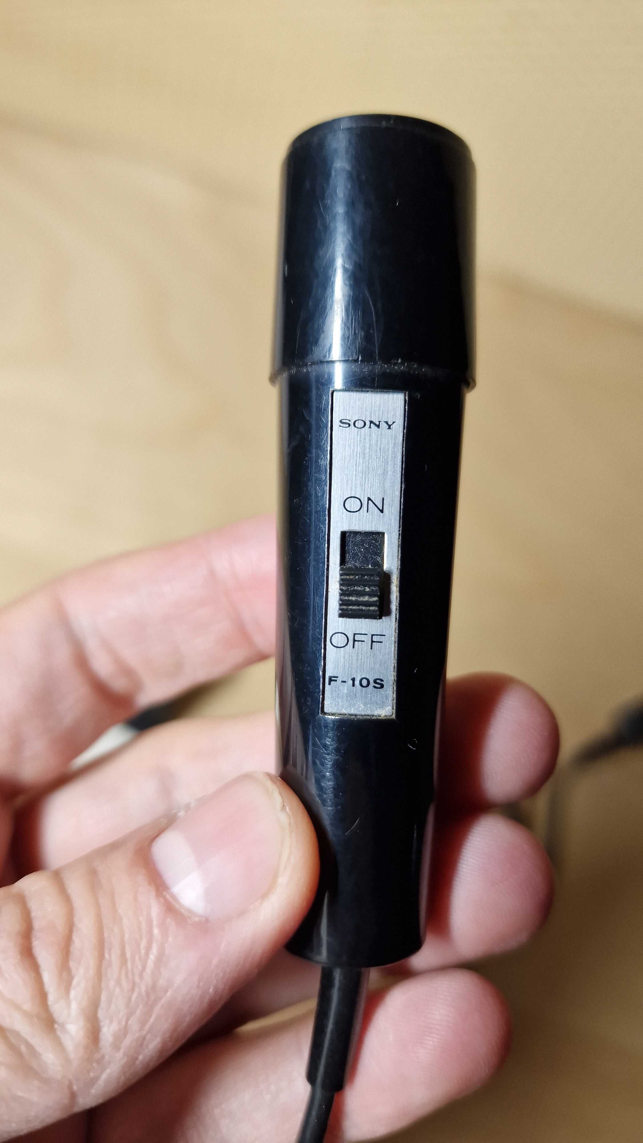 Microfon Vintage Sony F-10S audio profesional cu baza Philips