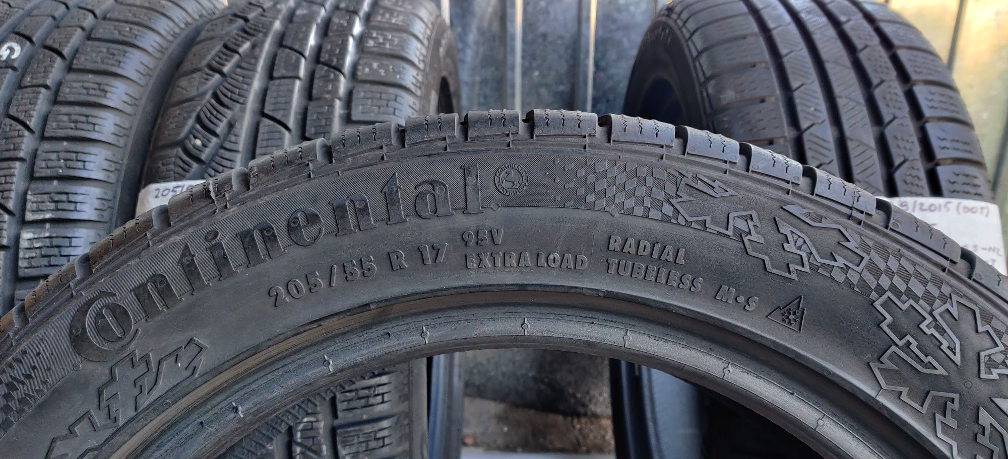 205/55 R17 - 4 anvelope Pirelli / Continental M+S - iarna - 7/8mm!