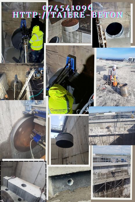 Taiat taiere decupare spart demolat beton,gauri de carota perforari