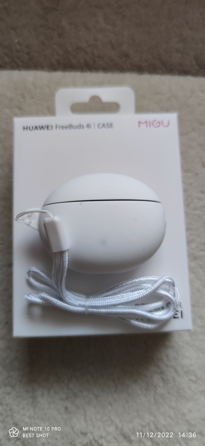 Husa case silicon originala Huawei FreeBuds 4i albă Nouă Sigilată