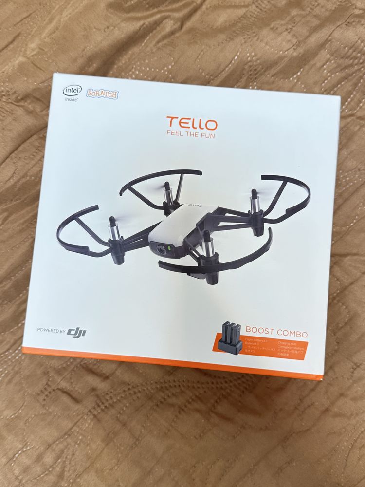 DJI Tello Boost Combo – почти нов, пълен комплект, летян 5–6 пъти