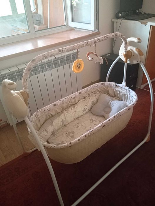 Детская электро кровать-качалка