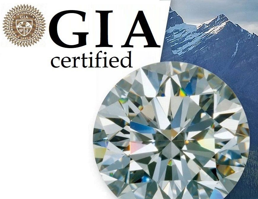 Сертифициран Диамант GIA HRD 0,40 карата G/VS Брилянт Подарък Идея РД