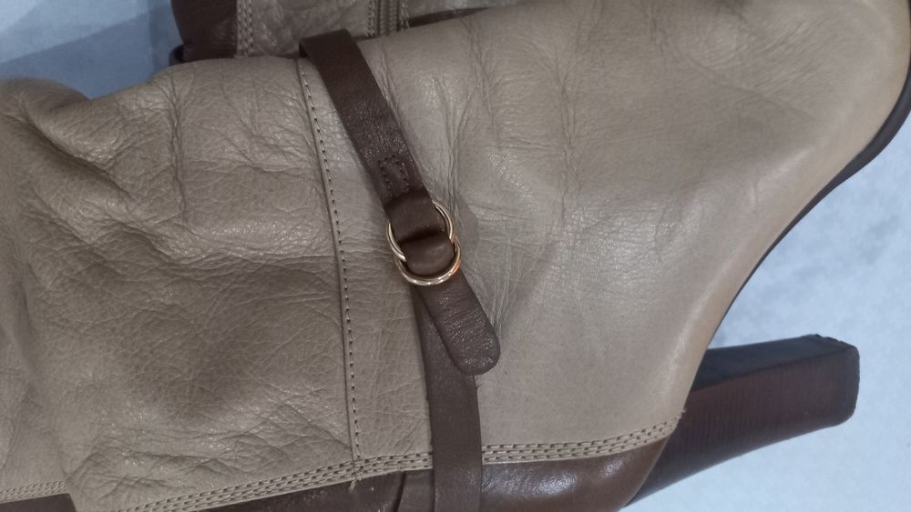 Сапожки кожаные европейка размер 38