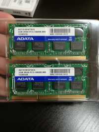 Vând 2 memorii ADATA pentru laptop, 2GB DDR3 1066 MHz SDRAM
