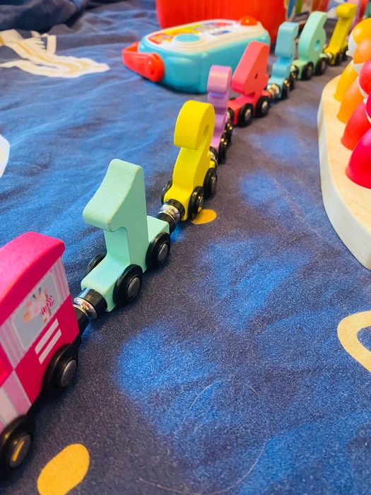 Lot jucarii lemn și Fisher Price