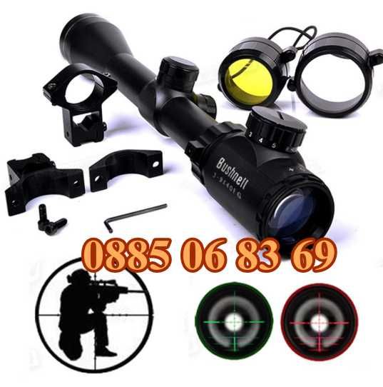 Оптика за пушка Bushnell, оптически мерник Bushnell 3-9X40 EG