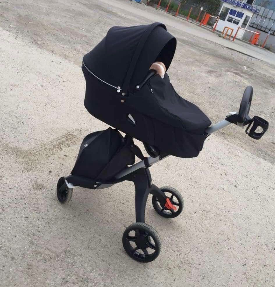 Бебешка количка Stokke Xplory V6 all black, пълен комплект
