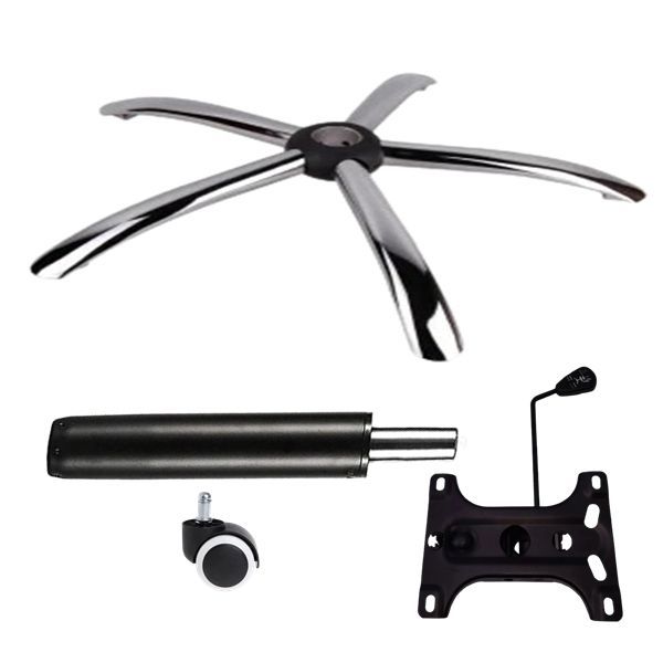 Set placuta balans metalic, baza, rolă  si cilindru piston, scaune