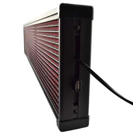 Reclama LED Exterior 200X40 200 x 40 CM Alb Rosu Verde