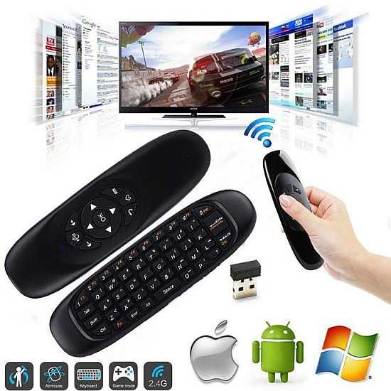 Универсално дистанционно, air mouse, презентатор 7 цвята подсветка