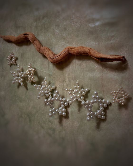 Елочные игрушки из стеклянных бусин