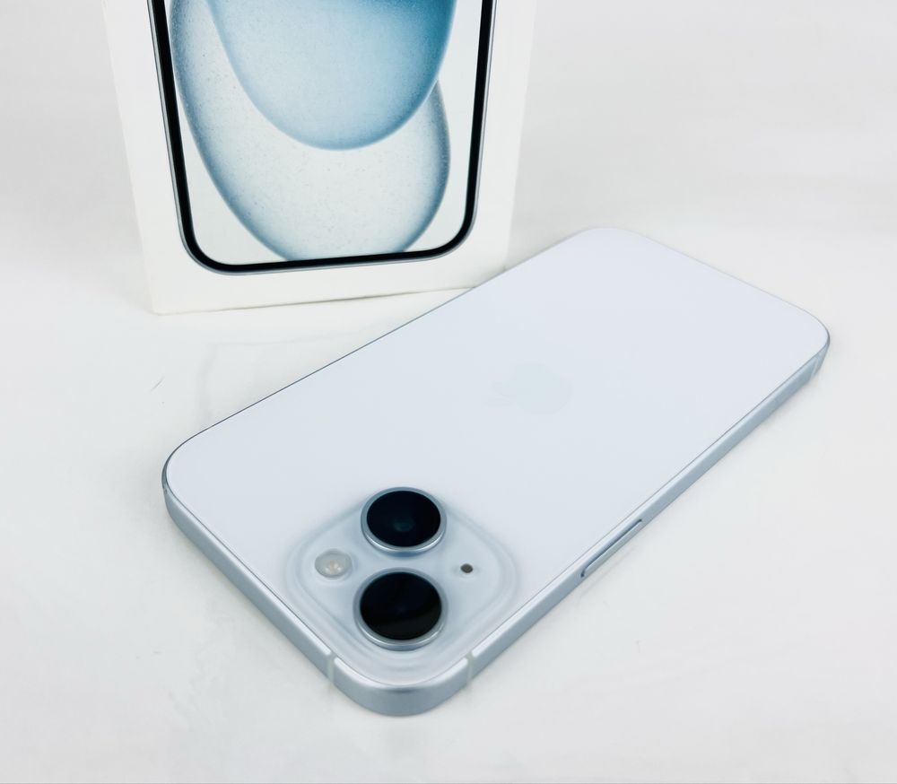 Apple iPhone 15 128GB Blue 100% Батерия! Гаранция!