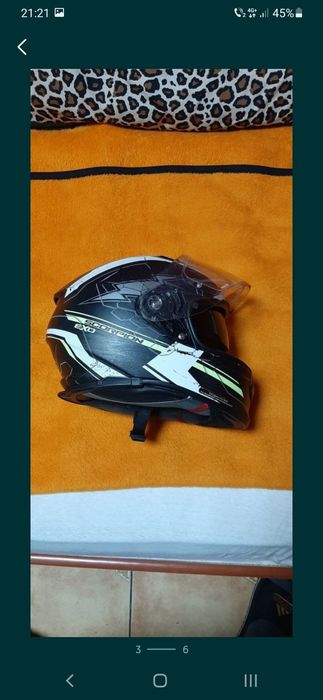 Scorpion exo 510 air pompita S 56 cm ochelari casca moto motocicleta