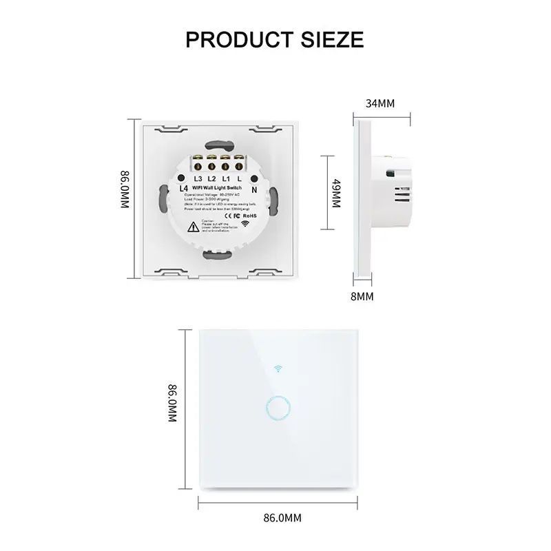 Wi-Fi Smart Switch - Wi-Fi Умный выключатель