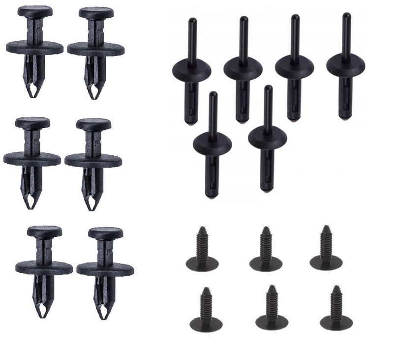 Set clipsuri fixare carenaj aripa Dodge Challenger, 2014-, Jeep Commander, 2005-2010; Grand Cherokee, 2010-2021; Grand Cherokee, 1999-2004; Grand Cherokee, 2005-2010; Grand Cherokee, 2010-2021