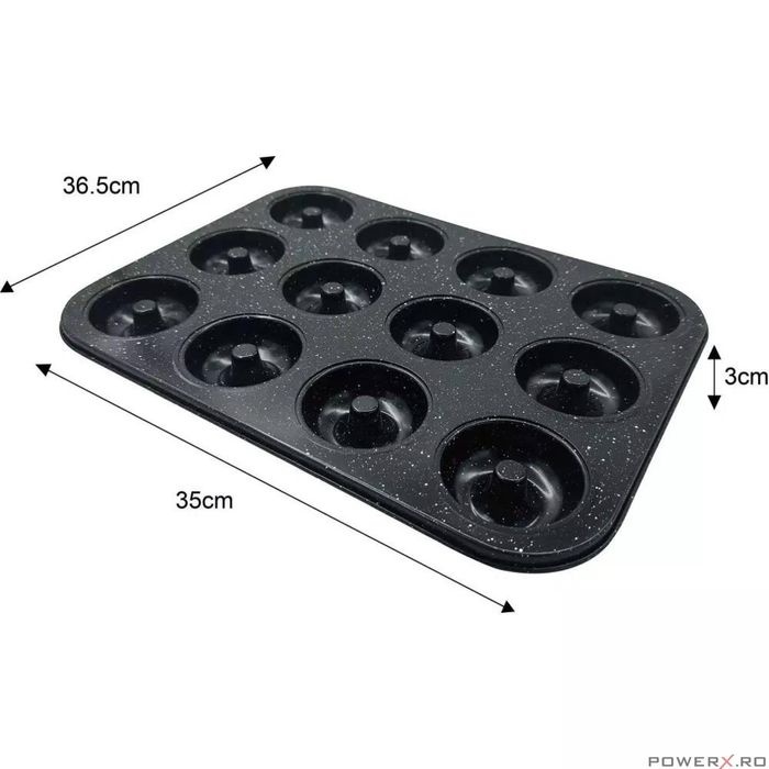 Forma de copt, pentru coacerea a 6 briose, cu invelis antiaderent,