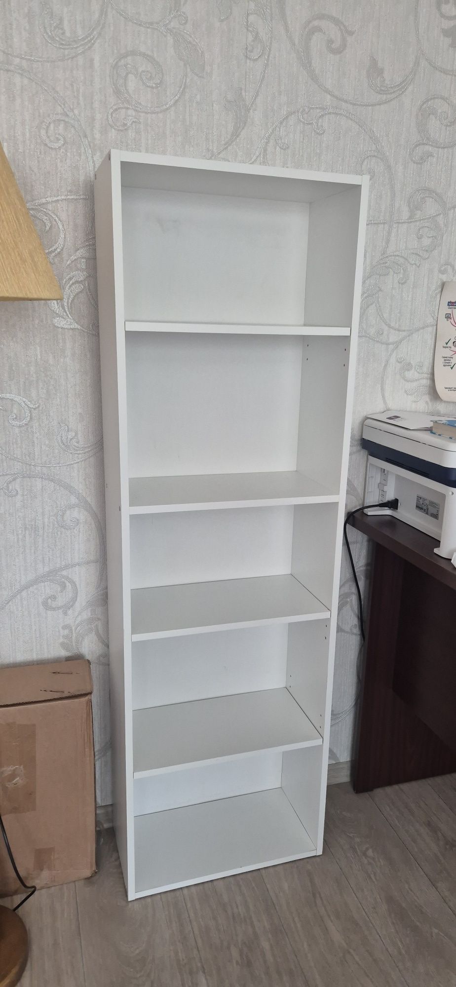 Стеллаж белый дсп