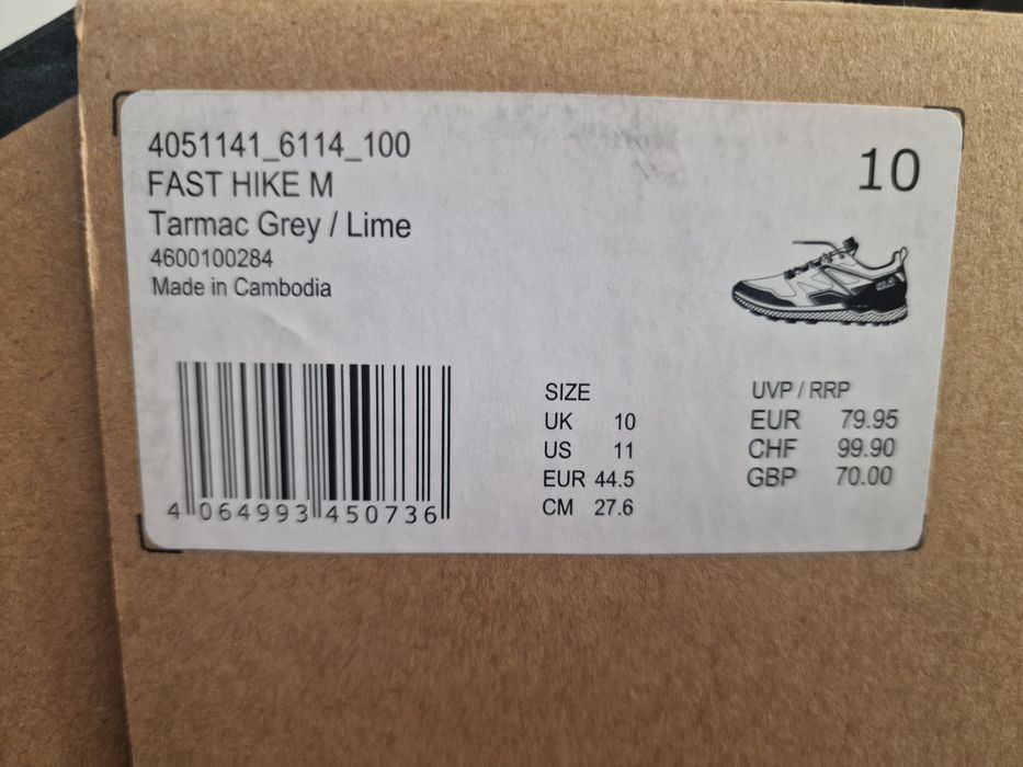 Adidasi Jack Wolfskin 27.6cm