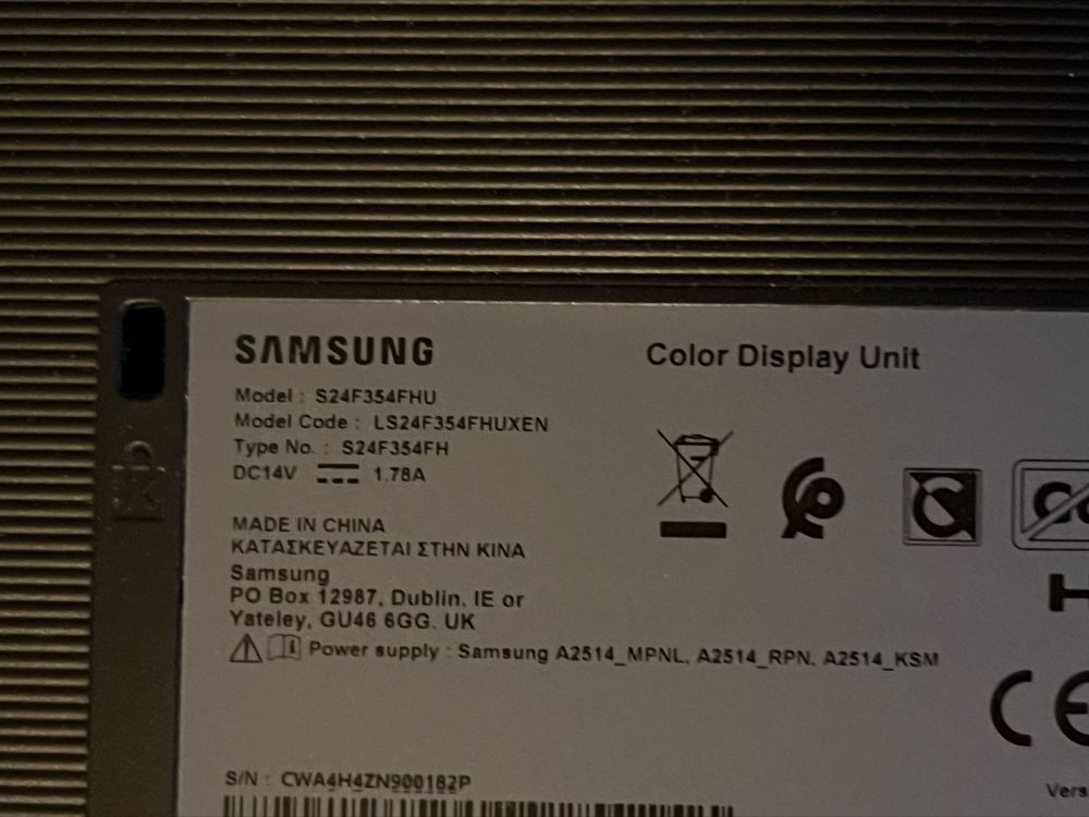 Monitor Samsung 24 inchi LS24F354FHUXEN