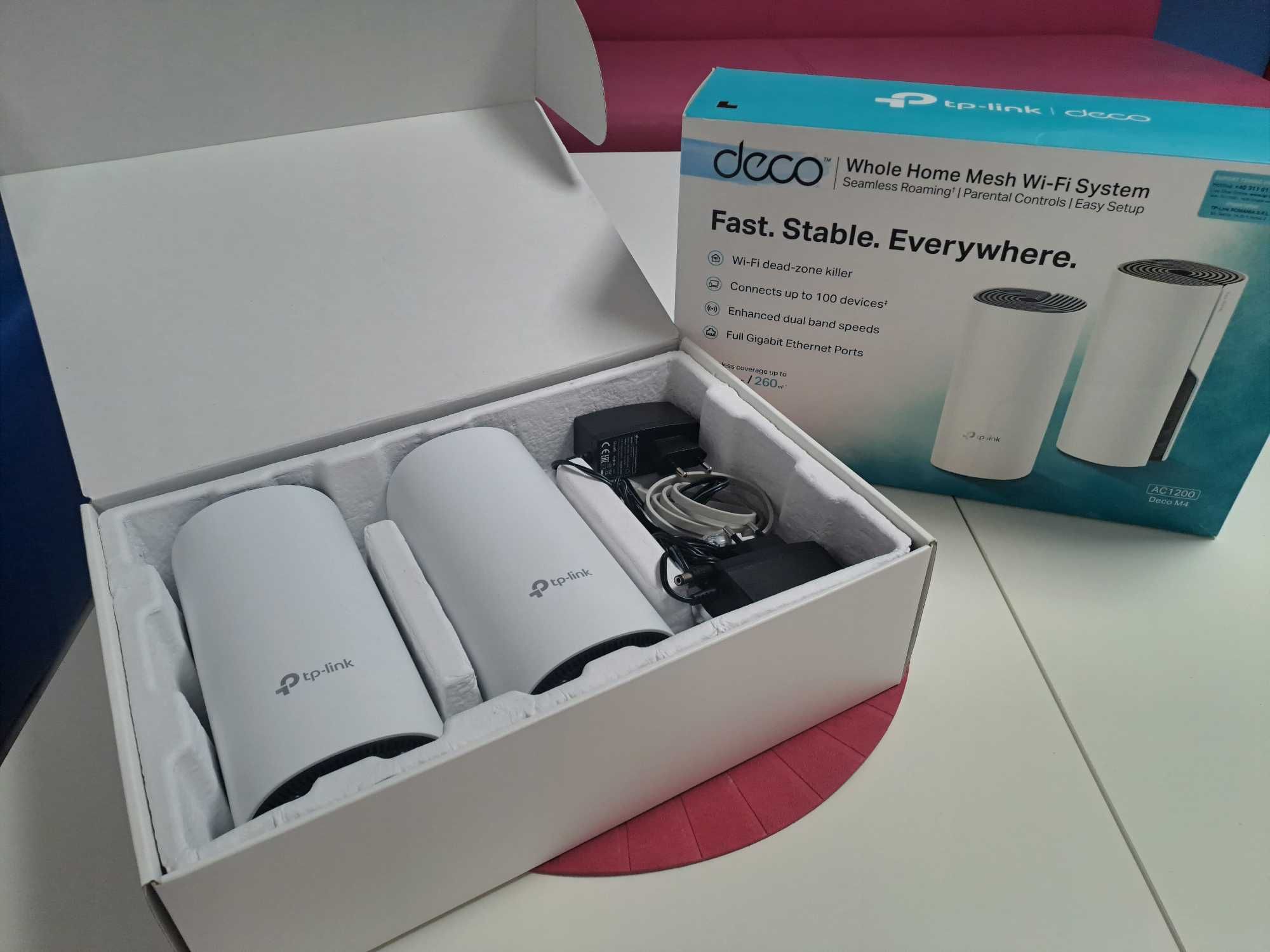 Продавам Безжични WiFi Mesh системa TP-Link Deco M4 AC1200