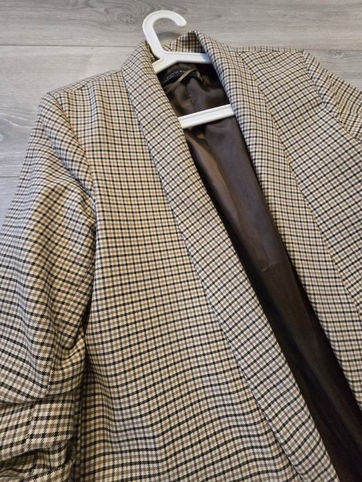 Карирано дамско сако