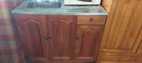 Дървен шкаф - мивка