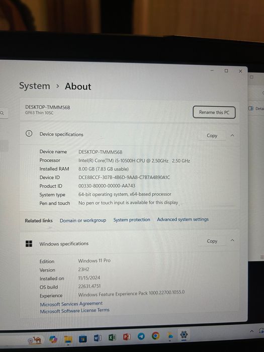 MSI GF63 Thin 10SC Gaming Noutbook
