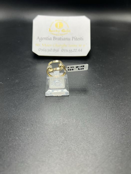 Inel aur 14k 2,33 gr marimea 16/56 cod 23017