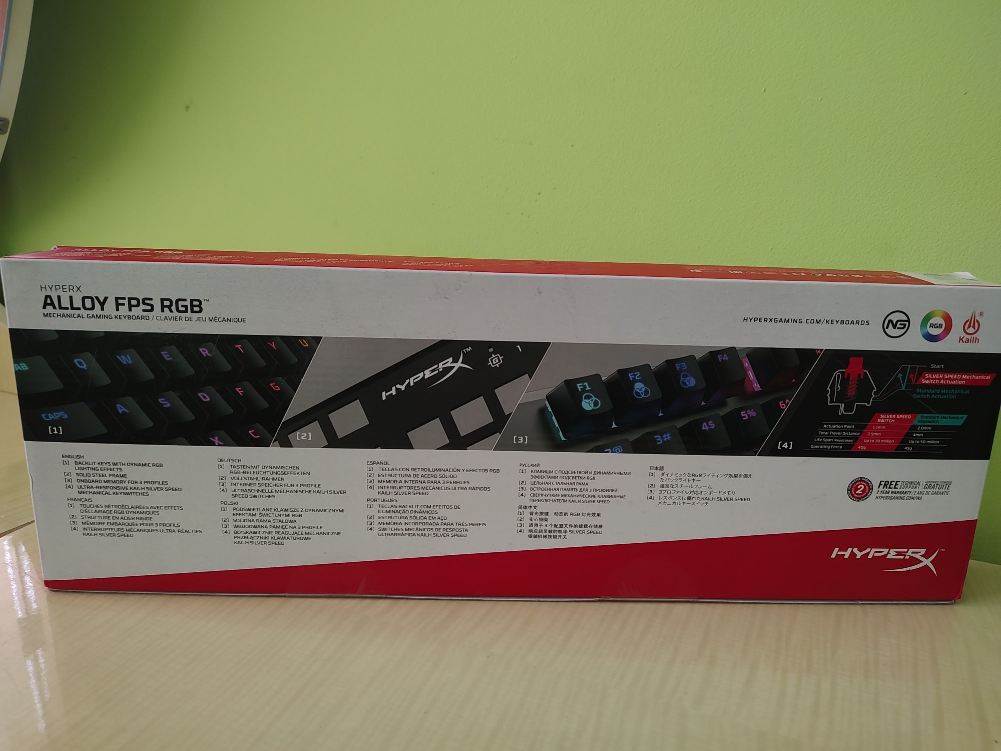 Геймърска клавиатура HyperX ALLOY FPS RGB