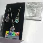 Set cercei și colier argint cu Swarovski
