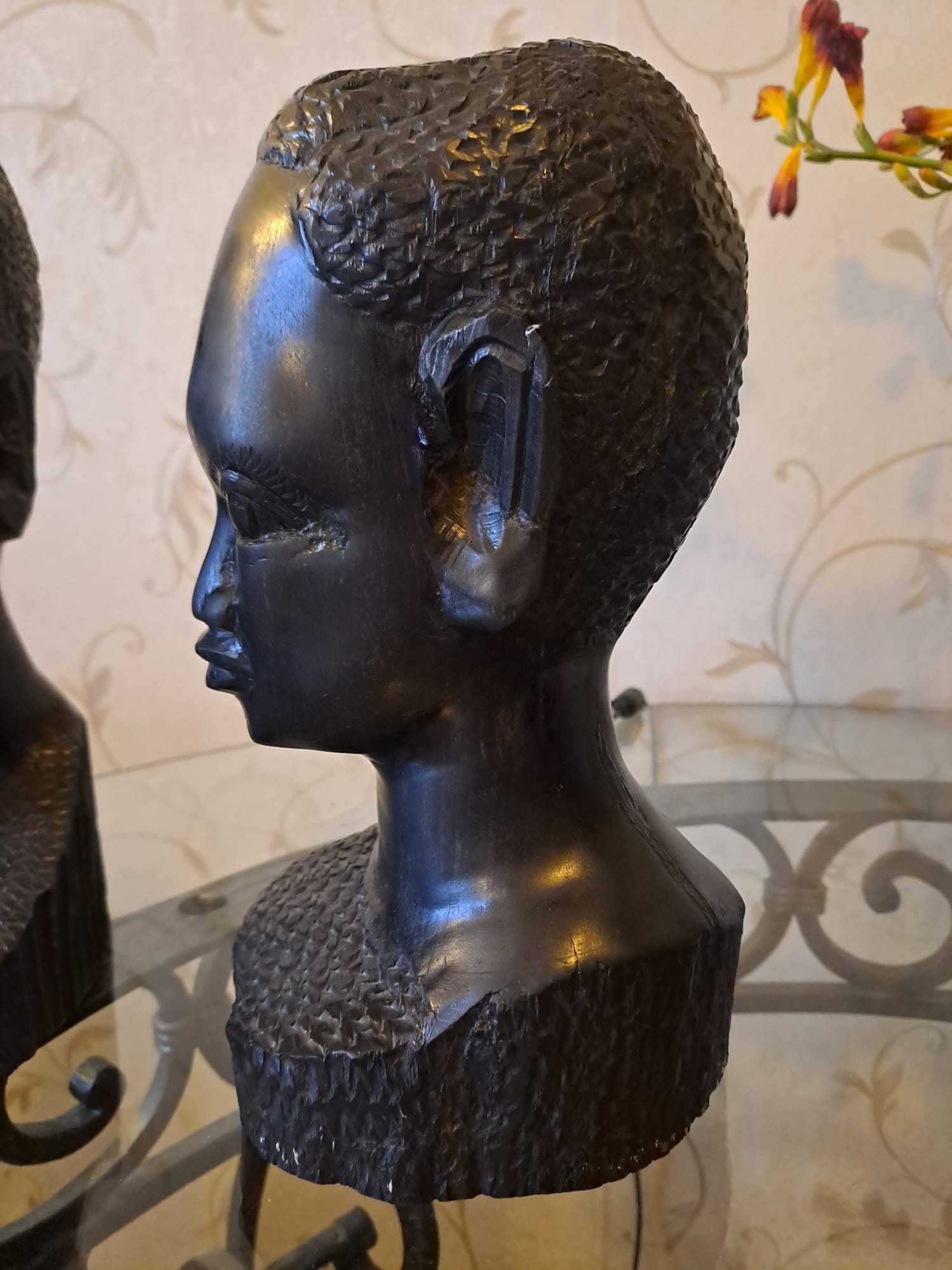 Statueta africana abanos(bust sau cap)