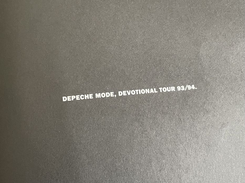 Тур програма depeche mode от devotional tour+ плакат от плоча