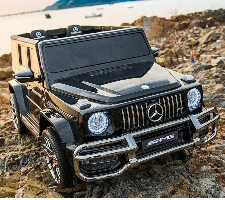 ДВУМЕСТЕН Акумулаторен джип Mercedes-Benz G63 AMG 24V батерия,MP3