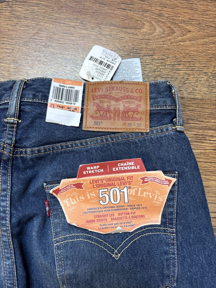 нови дънки levis, 501, W30, L32